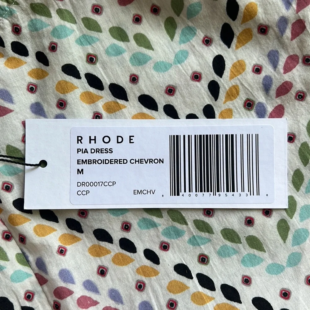 RHODE Multicolor Patterned Mini Dress - Picture 13 of 14